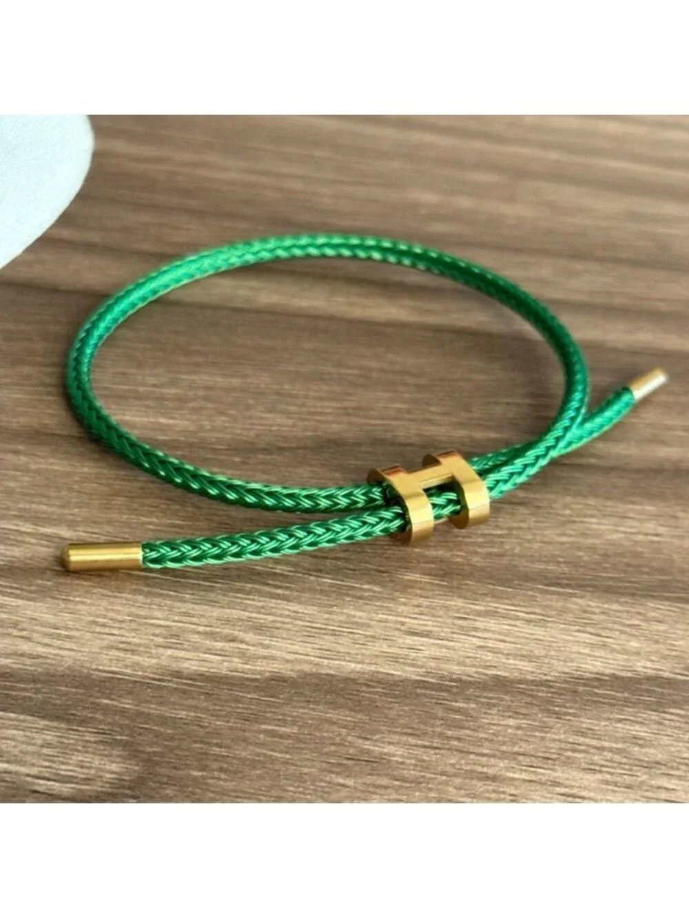 Green rope bracelet Q708